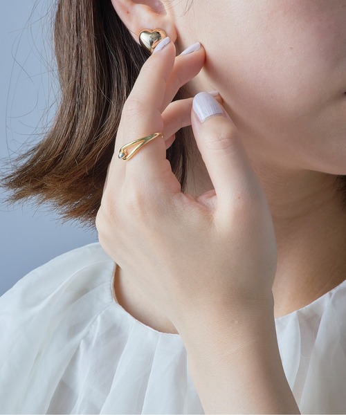 MAISON BREEZE（メゾンブリーズ）の「【MAISON BREEZE】リング Combination Metal ニッケルフリー メタル ドロップ ループ クロス 12号 指輪 OSWY（リング・レディース・その他1・FREE）」の4枚目の写真