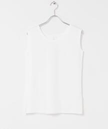 丸胴コットンフライスタンクトップ