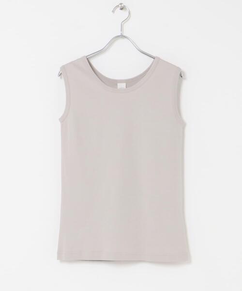 かぐれ(カグレ)の「丸胴コットンフライスタンクトップ(タンクトップ・レディース・オフホワイト/ブラック/ライトグレー・FREE)」の3枚目の写真