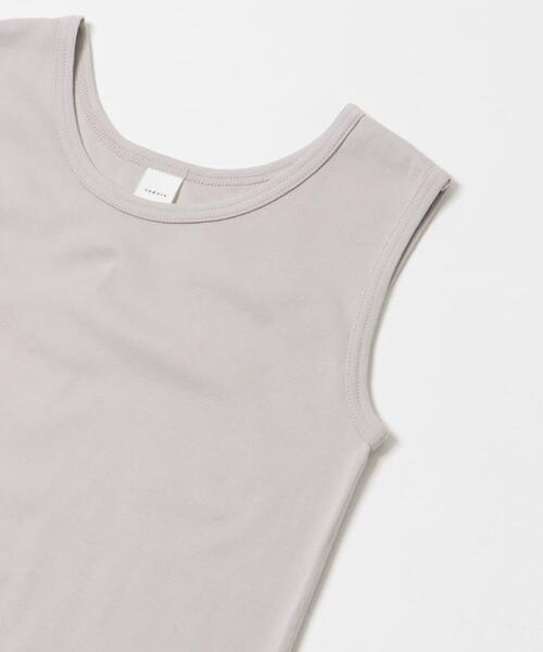 かぐれ(カグレ)の「丸胴コットンフライスタンクトップ(タンクトップ・レディース・オフホワイト/ブラック/ライトグレー・FREE)」の8枚目の写真