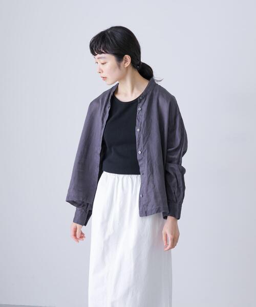 かぐれ(カグレ)の「丸胴コットンフライスタンクトップ(タンクトップ・レディース・オフホワイト/ブラック/ライトグレー・FREE)」の14枚目の写真