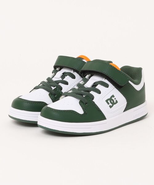 DC SHOES(ディーシーシューズ)の「DC SHOES ディーシーシューズ KS MANTECA 4 V SN キッズスニーカー(ユースマンテカ4VSN)(スニーカー・キッズ・ホワイト×グレー/ホワイト系その他・22.0cm/21.0cm/20.0cm/19.0cm/18.0cm/17.0cm/23.0cm)」の1枚目の写真