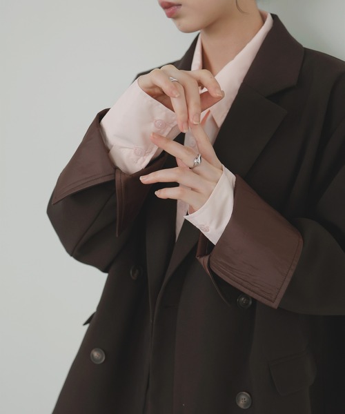 セール】レイヤードデザインテーラードジャケット（テーラード