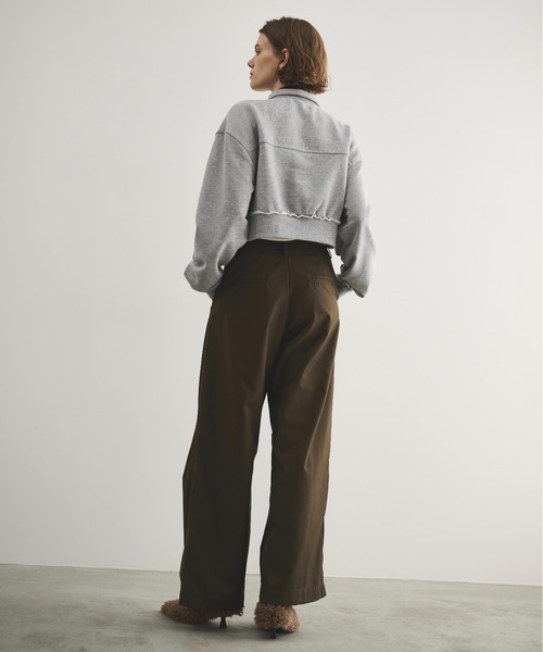 LOSCa（ロスカ）の「サイドタックワイドパンツ（スラックス・レディース・カーキ/グレー・M/S）」の21枚目の写真