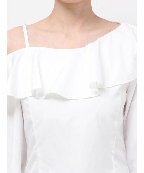 RESEXXY(リゼクシー)の「アシンメトリーラッフルブラウス(シャツ/ブラウス・レディース・ラベンダー/ブラック/ホワイト・FREE)」の20枚目の写真