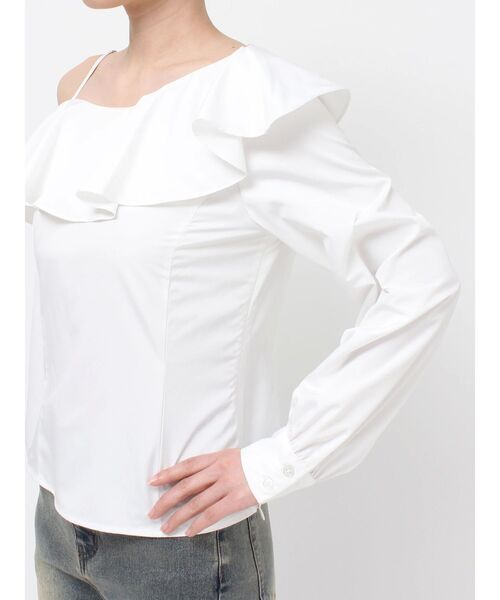 RESEXXY(リゼクシー)の「アシンメトリーラッフルブラウス(シャツ/ブラウス・レディース・ラベンダー/ブラック/ホワイト・FREE)」の21枚目の写真