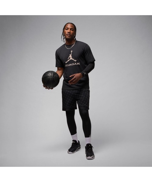 JORDAN BRAND（ジョーダンブランド）の「ジョーダン  ジョーダン DF JD SPRT BRND S/S クルー（Tシャツ/カットソー・メンズ・ブラック×ホワイト/グレー・SS/S/2XL/XL/3XL/L/M）」の3枚目の写真