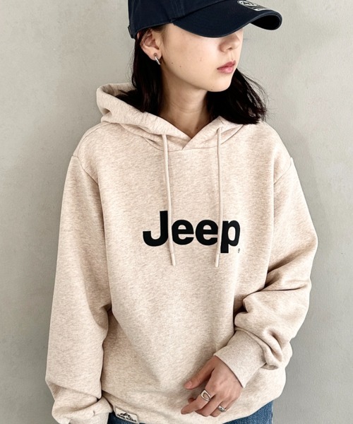 JEEP（ジープ）の「【日本未発売/WEB限定】JEEP(ジープ)/プリント プルオーバー パーカー フーディ/Big Hood T-shirt（パーカー・レディース・ホワイト/ブラウン/スカイブルー/ブラック/ベージュ・XL/M/S/L）」の4枚目の写真