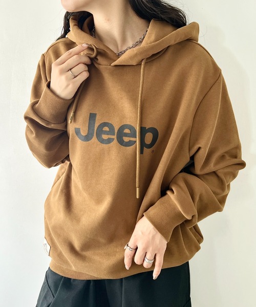 JEEP（ジープ）の「【日本未発売/WEB限定】JEEP(ジープ)/プリント プルオーバー パーカー フーディ/Big Hood T-shirt（パーカー・レディース・ホワイト/ブラウン/スカイブルー/ブラック/ベージュ・XL/M/S/L）」の3枚目の写真