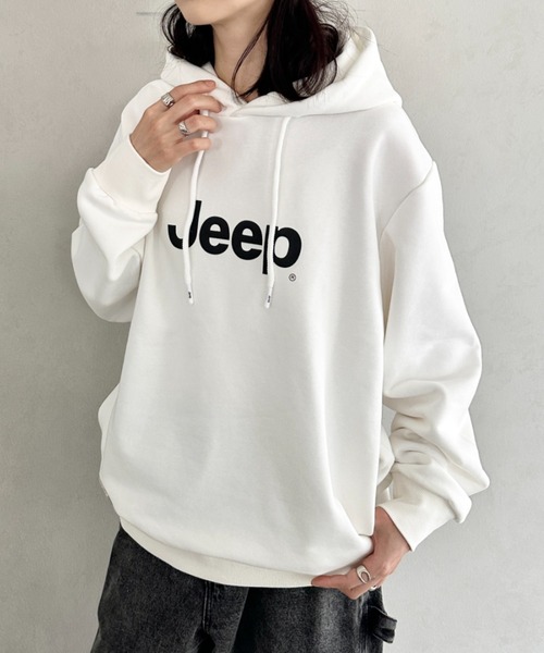 JEEP（ジープ）の「【日本未発売/WEB限定】JEEP(ジープ)/プリント プルオーバー パーカー フーディ/Big Hood T-shirt（パーカー・レディース・ホワイト/ブラウン/スカイブルー/ブラック/ベージュ・XL/M/S/L）」の21枚目の写真