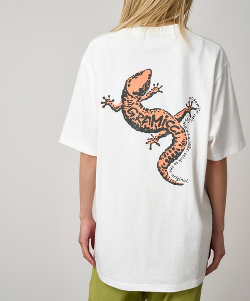 Gramicci(グラミチ)の「GECKO TEE|ゲッコーTシャツ(Tシャツ/カットソー・メンズ・ブラック系その他/ベージュ/ホワイト・M/L/XL/XXL/S)」の2枚目の写真