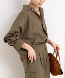 Rie Miller | 《セットアップ対応》オープンカラービッグシルエットシャツ(シャツ/ブラウス)