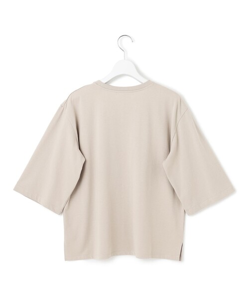 23区 L（ニジュウサンクオオキイサイズ）の「【SLOW/一部店舗限定】MVSコットン ヴィンテージ風 ロゴTEE（Tシャツ/カットソー・レディース・ネイビー系/ダルブルー系/ベージュ系/カーキ系・46/44）」の10枚目の写真