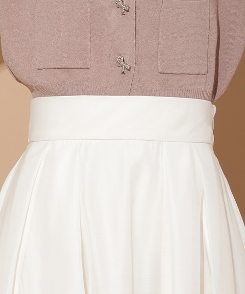 WILLSELECTION（ウィルセレクション）の「オーガンジータックフレアスカート（スカート・レディース・ピンク/ブラック/オフホワイト・MEDIUM/SMALL）」の10枚目の写真