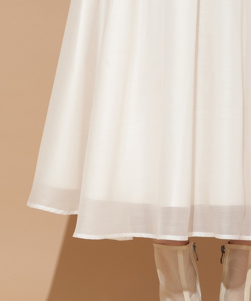 WILLSELECTION（ウィルセレクション）の「オーガンジータックフレアスカート（スカート・レディース・ピンク/ブラック/オフホワイト・MEDIUM/SMALL）」の12枚目の写真