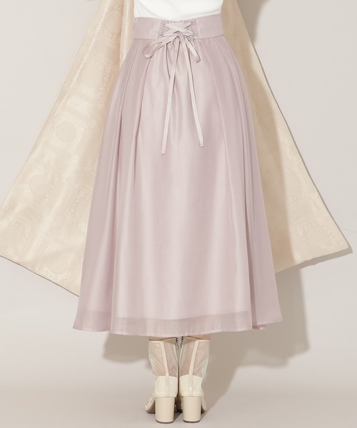 WILLSELECTION（ウィルセレクション）の「オーガンジータックフレアスカート（スカート・レディース・ピンク/ブラック/オフホワイト・MEDIUM/SMALL）」の22枚目の写真