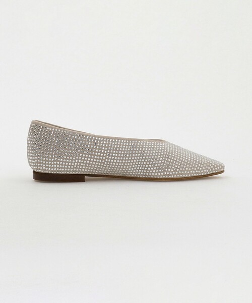 UNITED ARROWS(ユナイテッドアローズ)の「ラインストーン フラットシューズ(パンプス・レディース・ベージュ/ブラック・36h/37/36/38/37h/35/35h)」の9枚目の写真