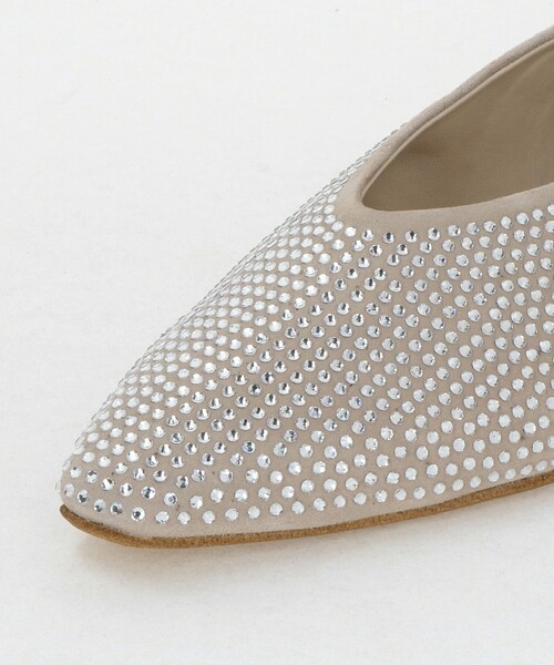 UNITED ARROWS(ユナイテッドアローズ)の「ラインストーン フラットシューズ(パンプス・レディース・ベージュ/ブラック・36h/37/36/38/37h/35/35h)」の13枚目の写真