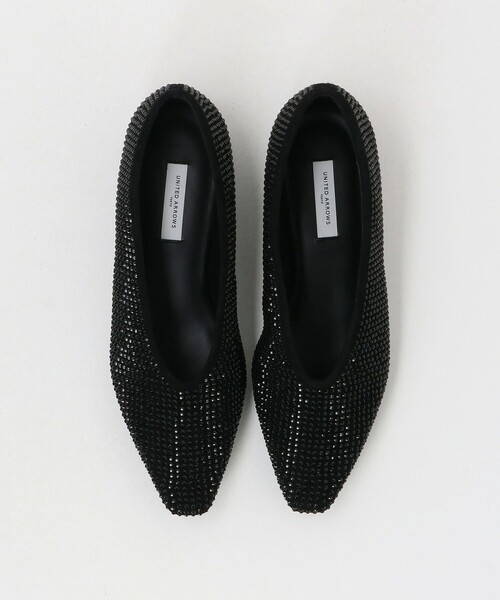 UNITED ARROWS(ユナイテッドアローズ)の「ラインストーン フラットシューズ(パンプス・レディース・ベージュ/ブラック・36h/37/36/38/37h/35/35h)」の16枚目の写真
