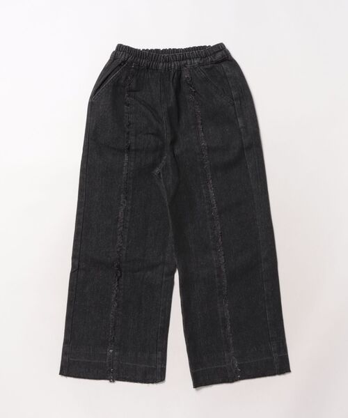 KiCCOLY（キッコリー）の「ﾌﾘﾝｼﾞﾊﾟﾝﾂ（デニムパンツ・キッズ・ネイビー/ブラック・120cm/150cm/140cm/130cm）」の3枚目の写真