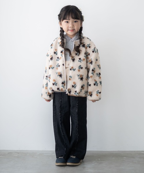 KiCCOLY（キッコリー）の「ﾌﾘﾝｼﾞﾊﾟﾝﾂ（デニムパンツ・キッズ・ネイビー/ブラック・120cm/150cm/140cm/130cm）」の7枚目の写真