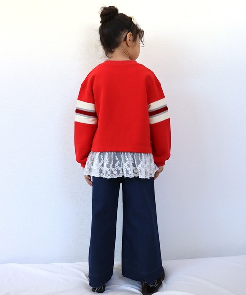 KiCCOLY（キッコリー）の「ﾌﾘﾝｼﾞﾊﾟﾝﾂ（デニムパンツ・キッズ・ネイビー/ブラック・120cm/150cm/140cm/130cm）」の9枚目の写真