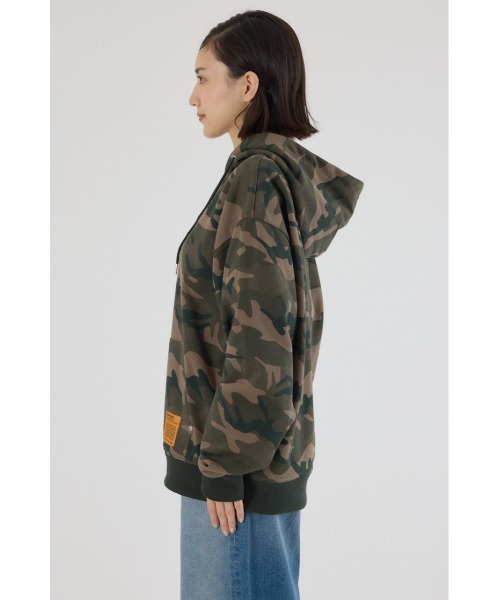 RODEO CROWNS WIDE BOWL（ロデオクラウンズワイドボウル）の「SHARE PATTERN Wジップ パーカー（パーカー・レディース・カモフラージュ・MEDIUM/LARGE）」の8枚目の写真