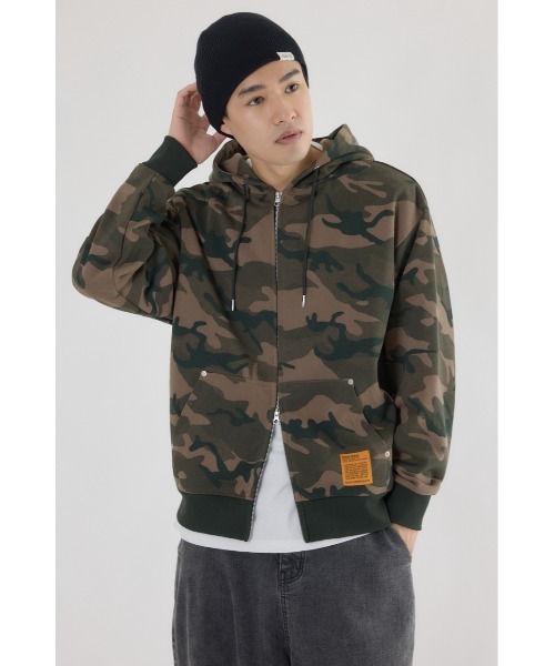 RODEO CROWNS WIDE BOWL（ロデオクラウンズワイドボウル）の「SHARE PATTERN Wジップ パーカー（パーカー・レディース・カモフラージュ・MEDIUM/LARGE）」の13枚目の写真