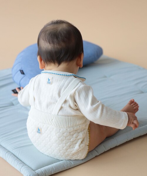 こども ビームス(コドモビームス)の「ベビー ニット サスペンダー付 ブルマ 2025FW(70~80cm)(その他パンツ・キッズ・ナチュラル/ブラウン・70/80)」の3枚目の写真