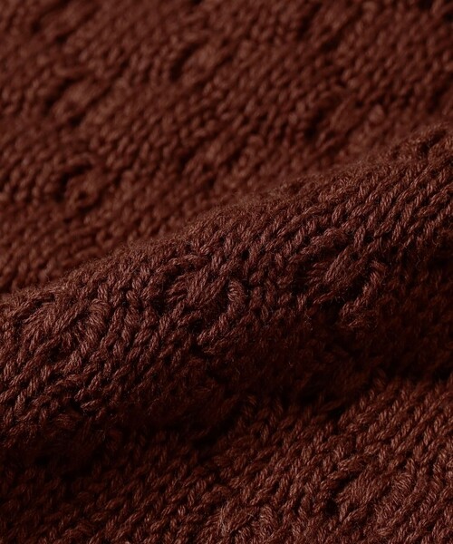 こども ビームス(コドモビームス)の「ベビー ニット サスペンダー付 ブルマ 2025FW(70~80cm)(その他パンツ・キッズ・ナチュラル/ブラウン・70/80)」の10枚目の写真