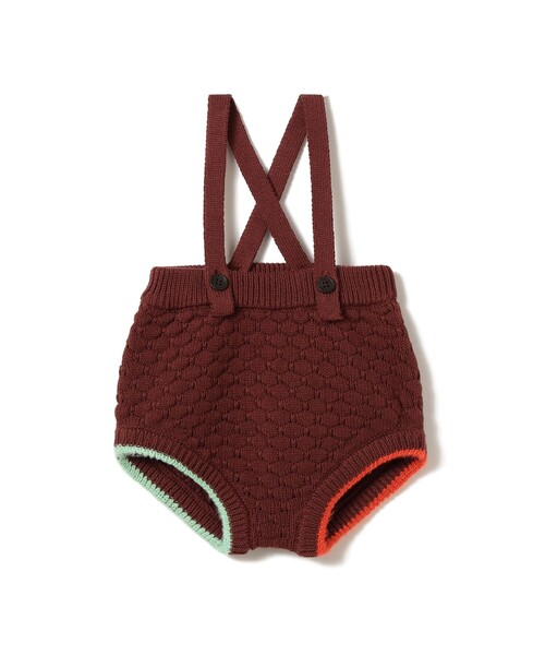 こども ビームス(コドモビームス)の「ベビー ニット サスペンダー付 ブルマ 2025FW(70~80cm)(その他パンツ・キッズ・ナチュラル/ブラウン・70/80)」の12枚目の写真