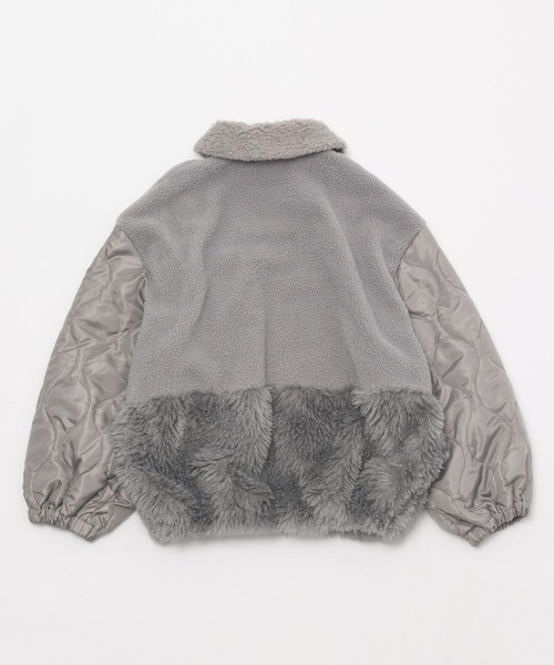 パッチワークボアブルゾン（ブルゾン）｜niko and（ニコアンド）の