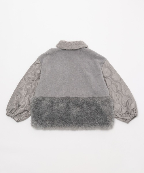 niko and（ニコアンド）の「パッチワークボアブルゾン（ブルゾン
