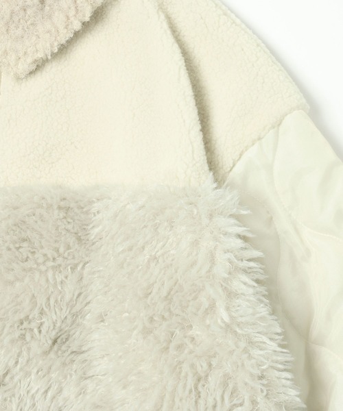 パッチワークボアブルゾン（ブルゾン）｜niko and（ニコアンド）の