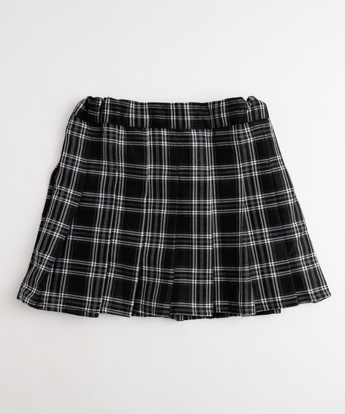 URBAN CHERRY（アーバンチェリー）の「【インナーパンツ付】グレンチェックプリーツスカート（スカート・キッズ・レッド/ブラック/イエロー・140cm/120cm/130cm/110cm/150cm）」の4枚目の写真