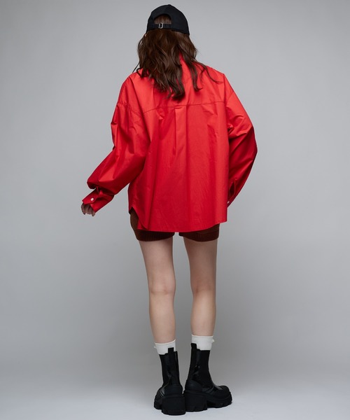 Narcissus（ナルシス）の「シンプルカラーシャツ/オーバーシャツ（シャツ/ブラウス・レディース・ピンク/レッド・FREE）」の13枚目の写真