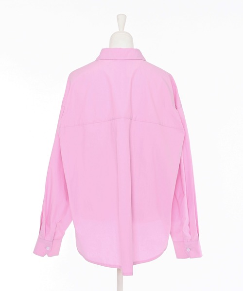 Narcissus（ナルシス）の「シンプルカラーシャツ/オーバーシャツ（シャツ/ブラウス・レディース・ピンク/レッド・FREE）」の15枚目の写真