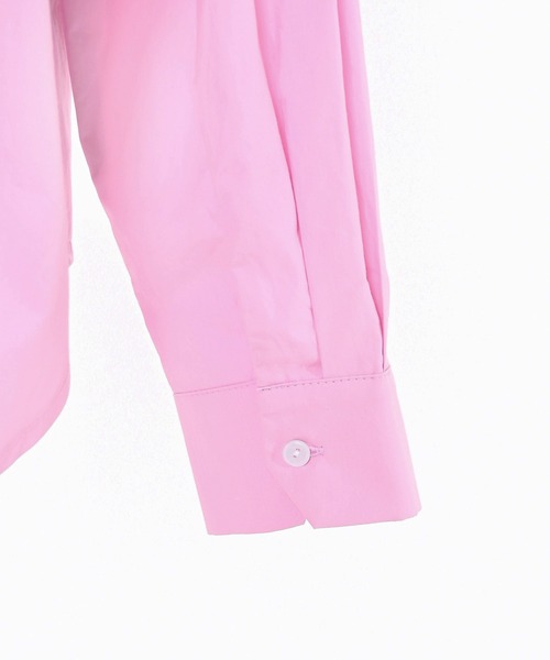 Narcissus（ナルシス）の「シンプルカラーシャツ/オーバーシャツ（シャツ/ブラウス・レディース・ピンク/レッド・FREE）」の17枚目の写真
