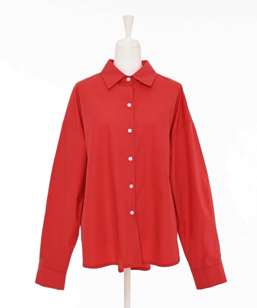 Narcissus（ナルシス）の「シンプルカラーシャツ/オーバーシャツ（シャツ/ブラウス・レディース・ピンク/レッド・FREE）」の18枚目の写真