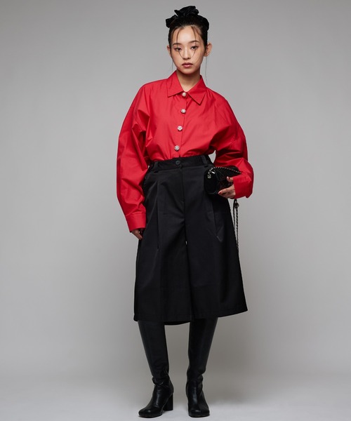 Narcissus（ナルシス）の「シンプルカラーシャツ/オーバーシャツ（シャツ/ブラウス・レディース・ピンク/レッド・FREE）」の9枚目の写真