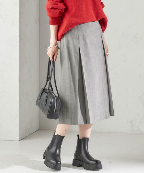 セール】チェック ボックス プリーツ スカート（スカート）｜SHIPS