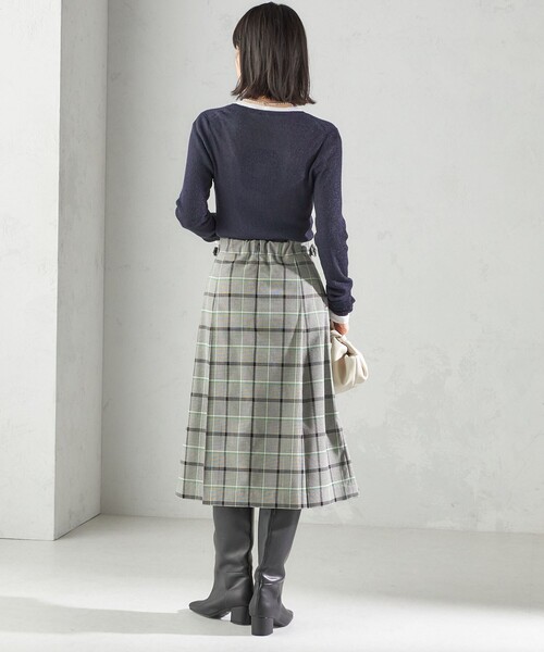 セール】チェック ボックス プリーツ スカート（スカート）｜SHIPS