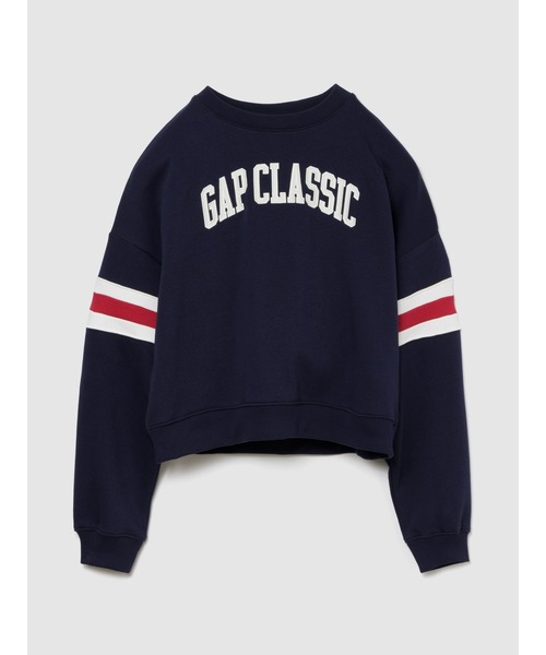 GAP（ギャップ）の「ヴィンテージソフト GAPロゴ ウェッジ スウェットシャツ トレーナー（スウェット・レディース・グリーン/ライトグレー/ネイビー/ワイン/ブルー系その他/オフホワイト・XS/S/M/L/XL/XXS）」の5枚目の写真