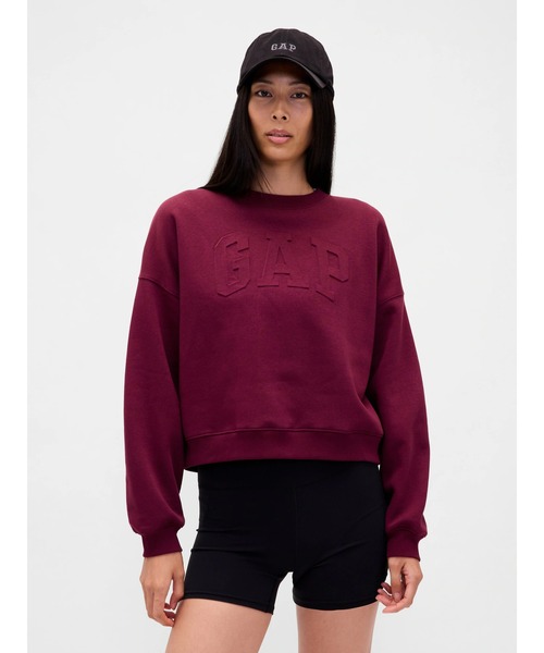 GAP（ギャップ）の「ヴィンテージソフト GAPロゴ ウェッジ スウェットシャツ トレーナー（スウェット・レディース・グリーン/ライトグレー/ネイビー/ワイン/ブルー系その他/オフホワイト・XS/S/M/L/XL/XXS）」の6枚目の写真
