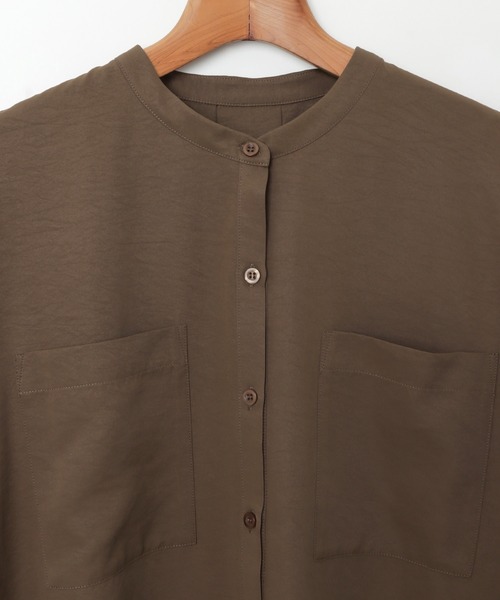 今季最新作とろみシャツ　茶色　新品　1.6万 今季最新作とろみシャツ 茶色 新品 1.6万