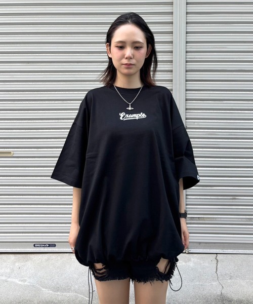 EXAMPLE(エグザンプル)の「EXAMPLE LOGO CODE S/S TEE(Tシャツ/カットソー・メンズ・ブラック/ホワイト・XL/L/M)」の8枚目の写真