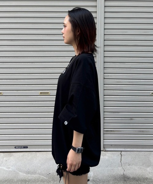 EXAMPLE(エグザンプル)の「EXAMPLE LOGO CODE S/S TEE(Tシャツ/カットソー・メンズ・ブラック/ホワイト・XL/L/M)」の9枚目の写真