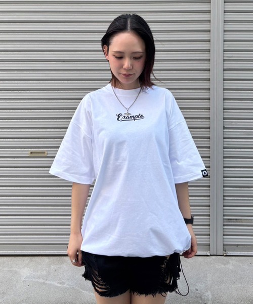 EXAMPLE(エグザンプル)の「EXAMPLE LOGO CODE S/S TEE(Tシャツ/カットソー・メンズ・ブラック/ホワイト・XL/L/M)」の5枚目の写真