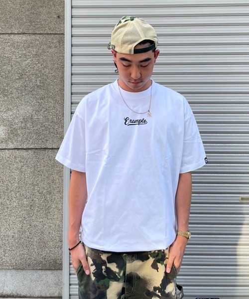 EXAMPLE(エグザンプル)の「EXAMPLE LOGO CODE S/S TEE(Tシャツ/カットソー・メンズ・ブラック/ホワイト・XL/L/M)」の14枚目の写真