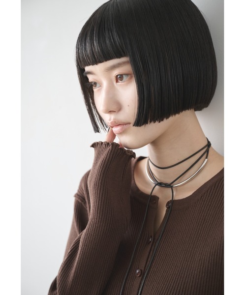 AIC.(エーアイシー)の「アウトシームリブメロートップス(ニット/セーター・レディース・ダークグリーン/ピンク/ブラウン/ブラック・FREE)」の17枚目の写真